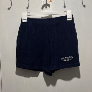 SPORTY & RICH tennis terry shorts